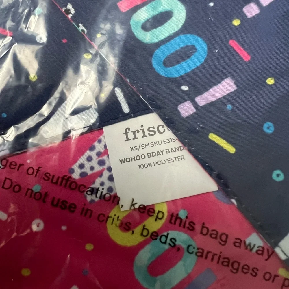 Chewy Frisco Happy Birthday Dog bandanna scarf accessory - XS/S - Picture 3 of 3